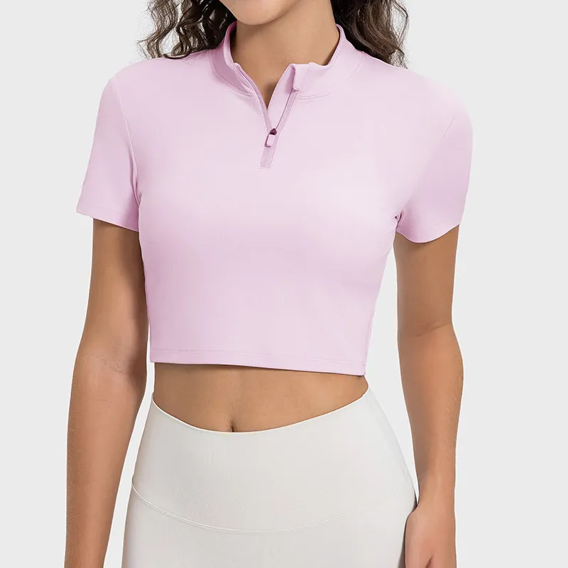 Áo Crop Tee Yoga Slimfit ngắn tay nữ